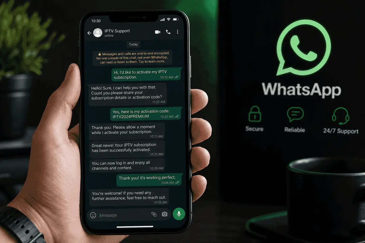 Commander abonnement IPTV Maroc WhatsApp — activation rapide 24h Activation abonnement IPTV via WhatsApp — commande et support IPTV MAROC